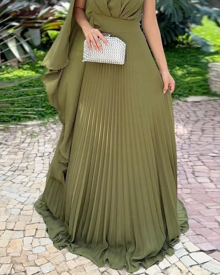 Araluen | Robe plissée à une épaule