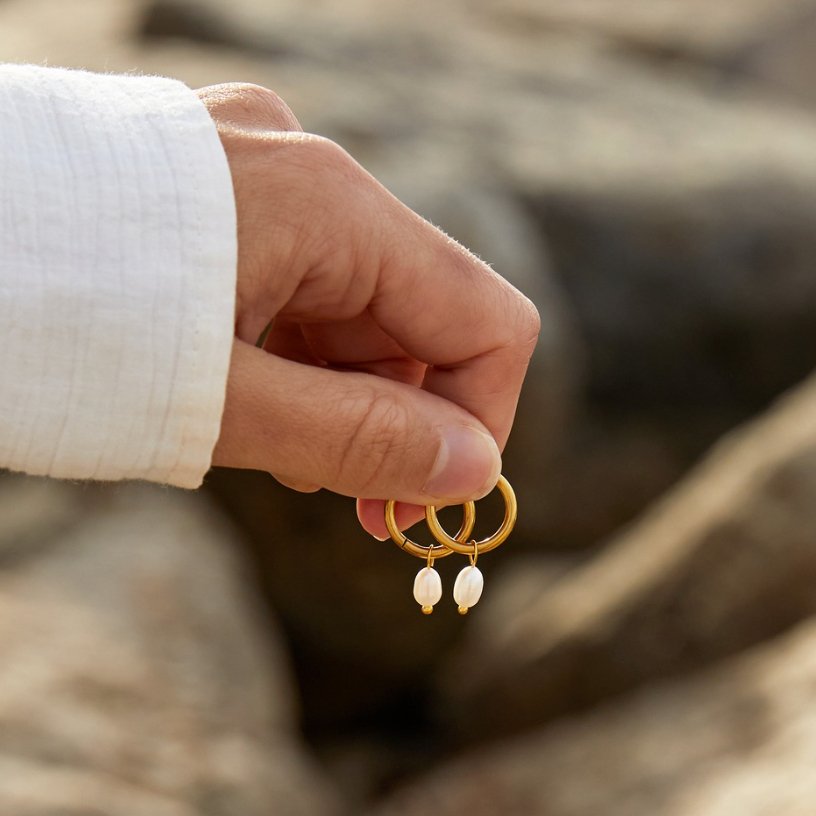 Boucles d'oreilles en perles d'eau douce Bella