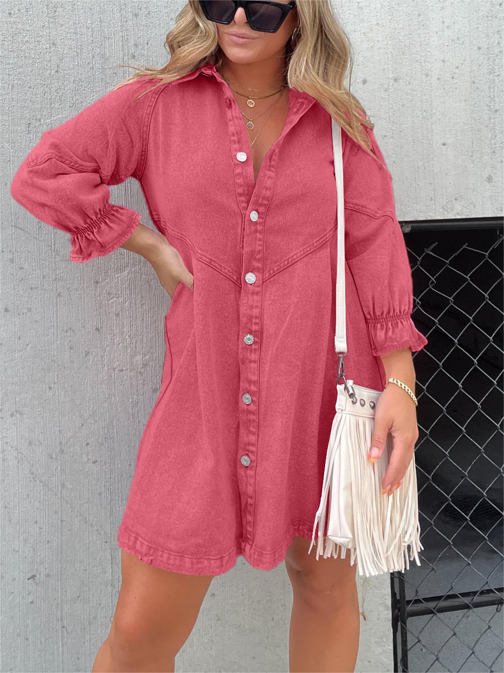 Eliana - Robe en Jean Décontractée