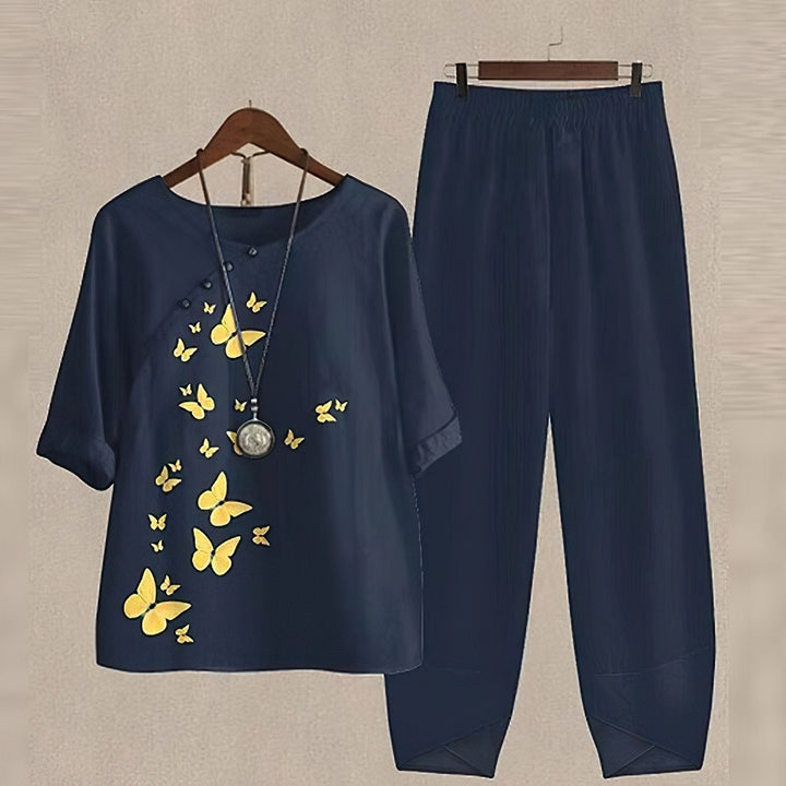 Liv - Ensemble Chemise et Pantalon Élégant et Confortable