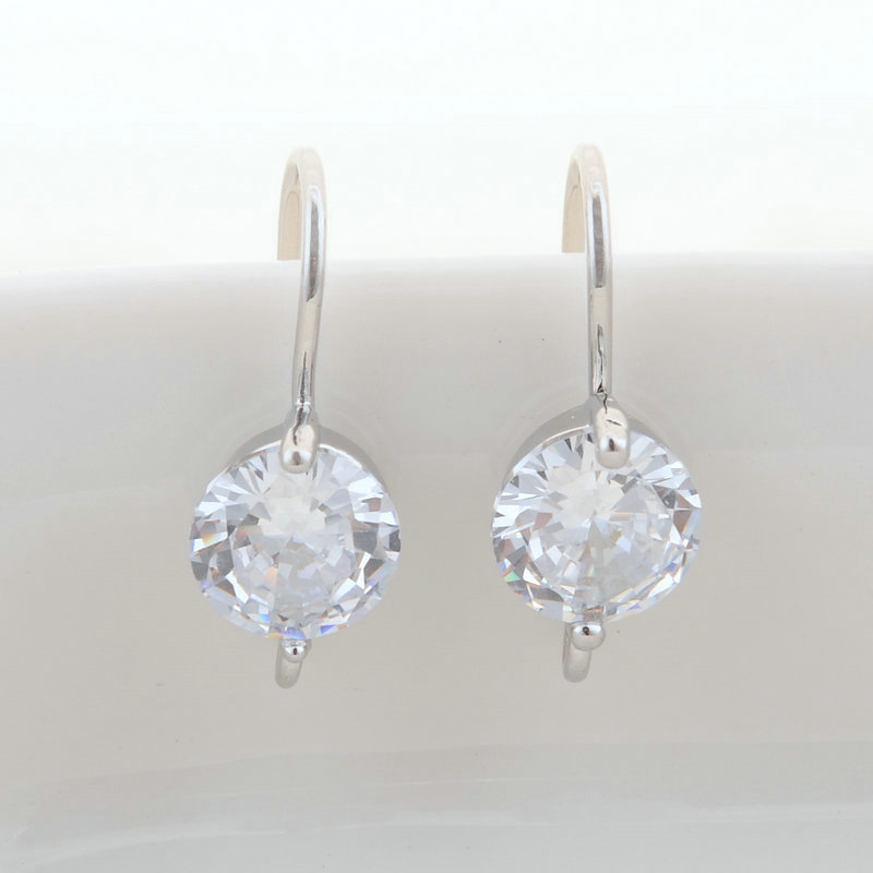 Boucles d'oreilles en cristal doré et argenté