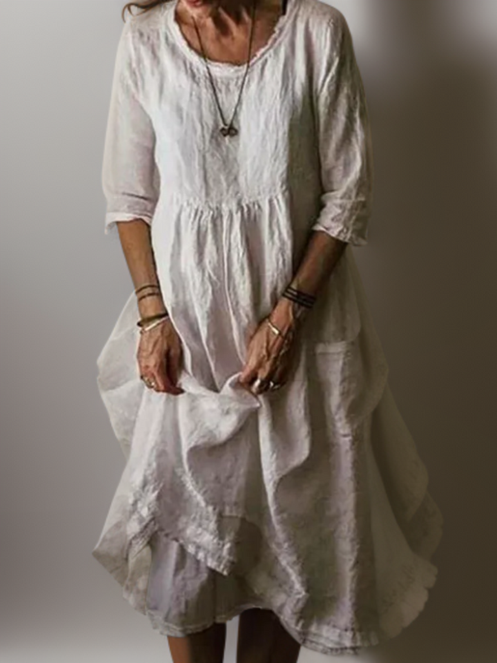 Carolien - Robe maxi avec décolleté rond ample