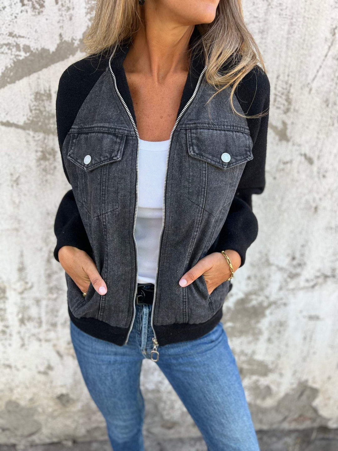 Sarah - Veste en Jean Élégante