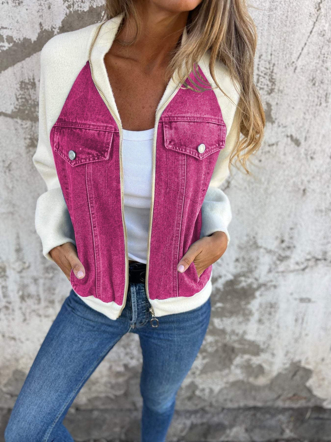 Sarah - Veste en Jean Élégante