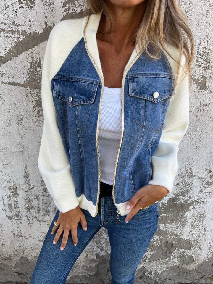 Sarah - Veste en Jean Élégante