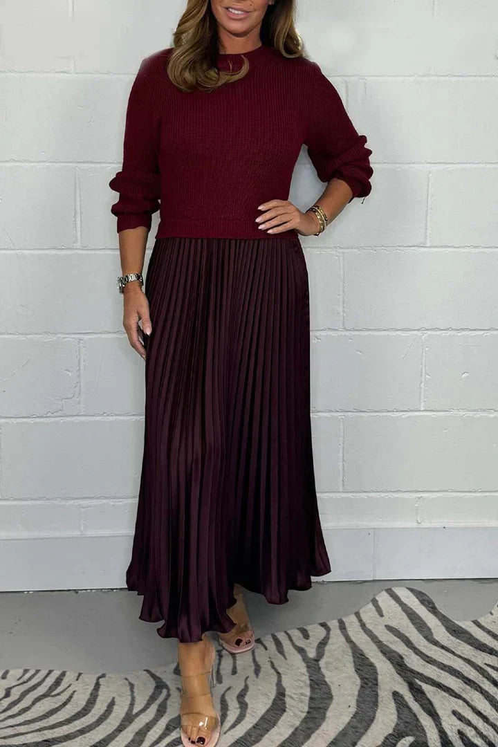 Claire | Élégant Robe Pull 2-en-1
