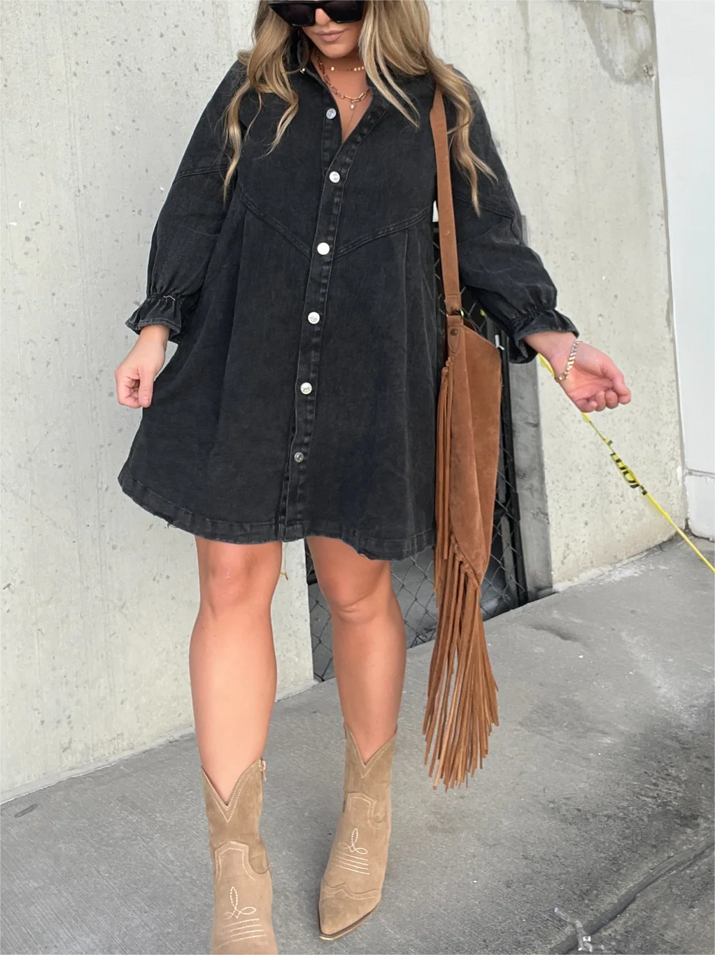 Eliana - Robe en Jean Décontractée