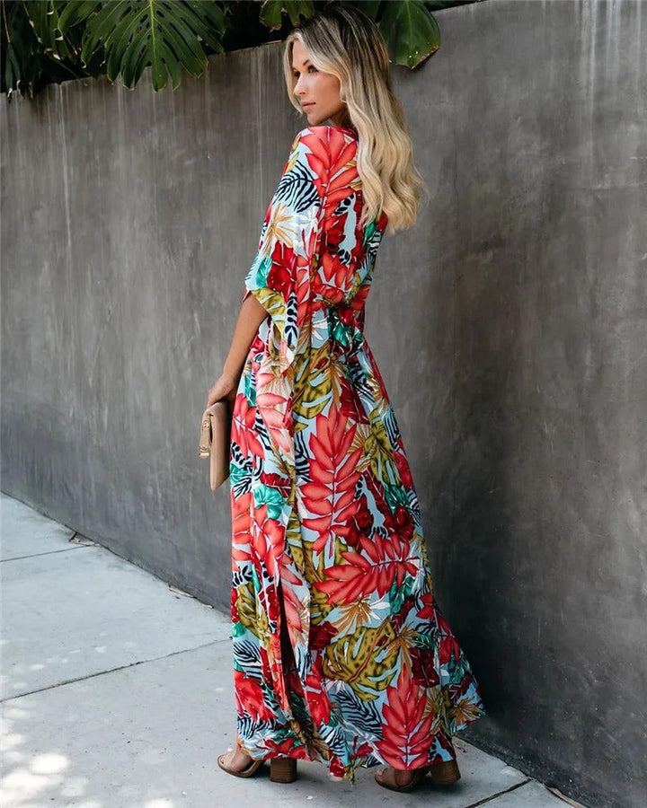 Christine - Robe Maxi Kimono Légère d'Été