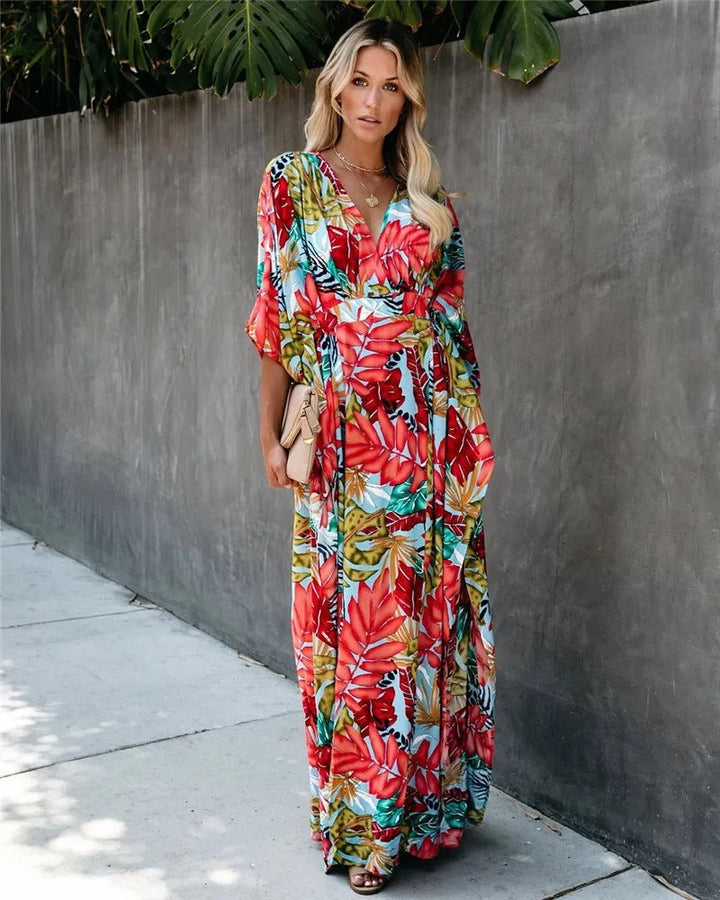 Christine - Robe Maxi Kimono Légère d'Été