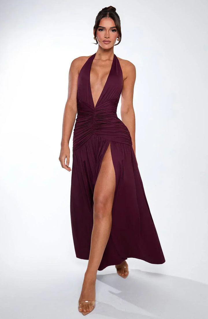 Bellisia - Robe Maxi Dos Nu avec Fente