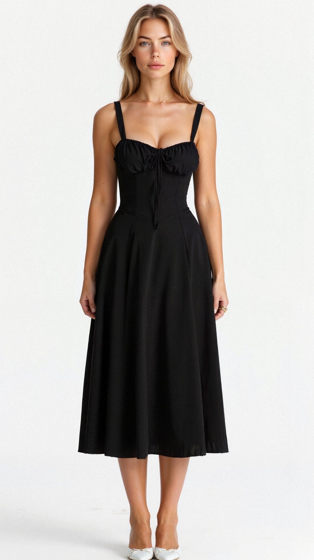 Alina | Robe Élégante à Taille – Flatteuse & Chic