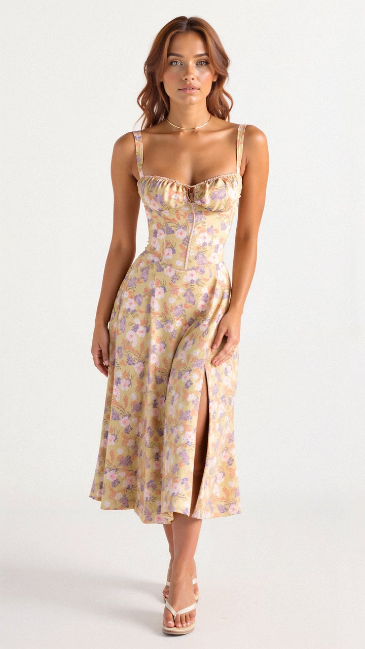 Alina | Robe Élégante à Taille – Flatteuse & Chic