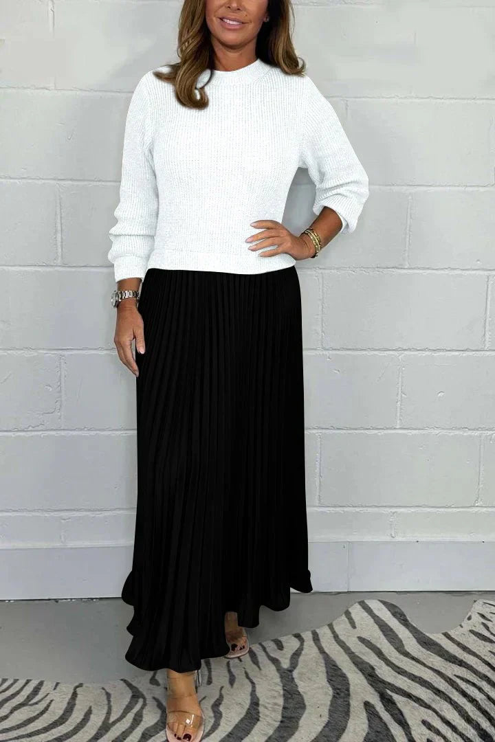 Claire | Élégant Robe Pull 2-en-1