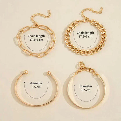 Ensemble de Bracelets Elan Mercer | Or