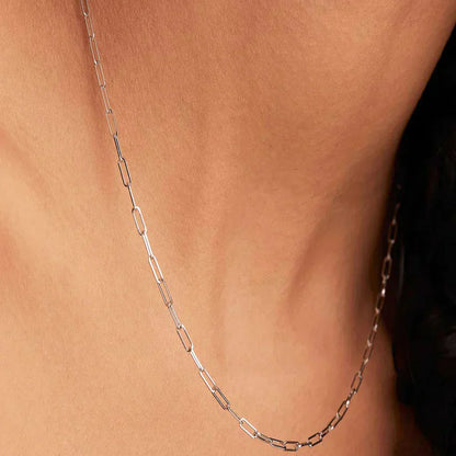 Collier Chaîne Élégant Archen | Or Blanc