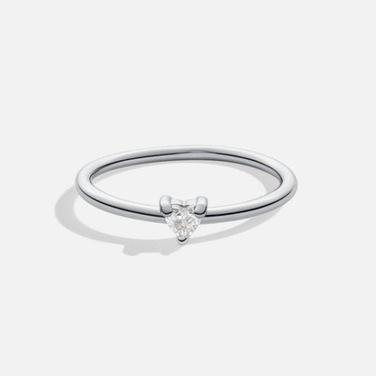 Bague en Cristal en Forme de Cœur 'Petit Amour'