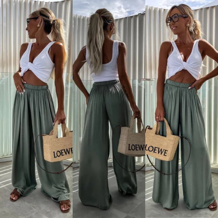 Anora - pantalon large élégant
