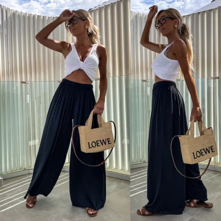 Anora - pantalon large élégant