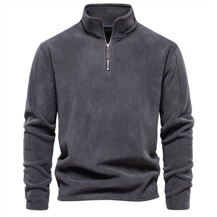 Joshua | Pull en polaire avec zip quart