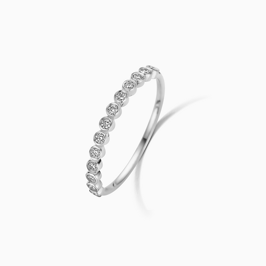Bague Bulle en Diamant | Or Blanc
