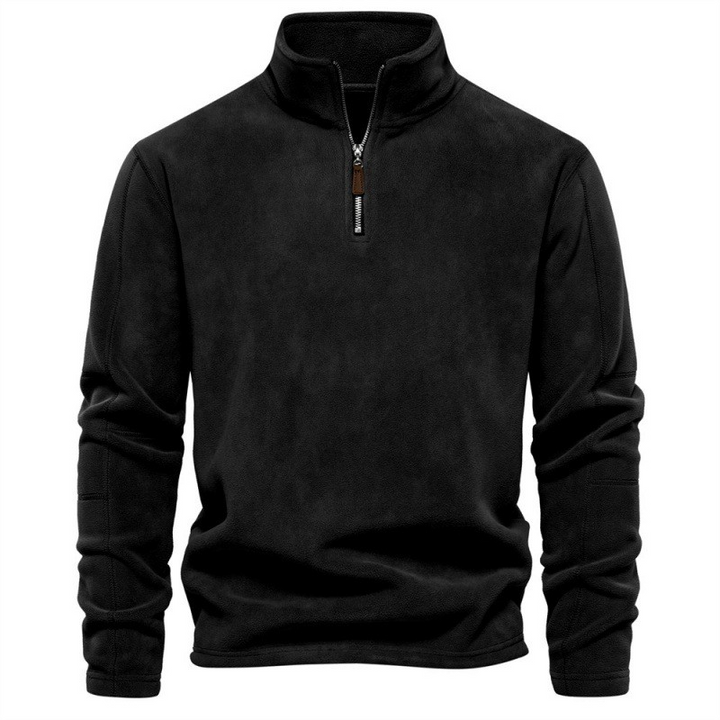 Joshua | Pull en polaire avec zip quart