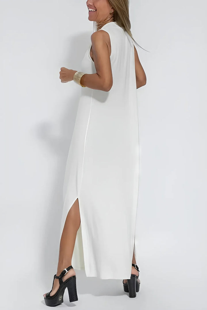 Elli | Robe longue élégante + cardigan assorti en CADEAU