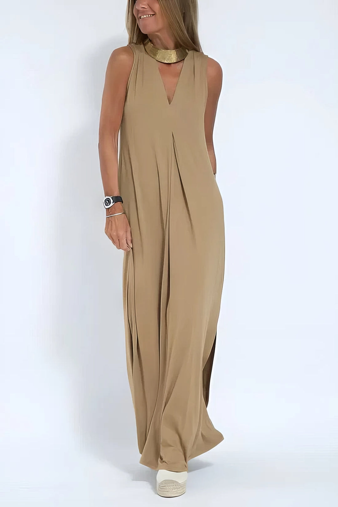 Elli | Robe longue élégante + cardigan assorti en CADEAU