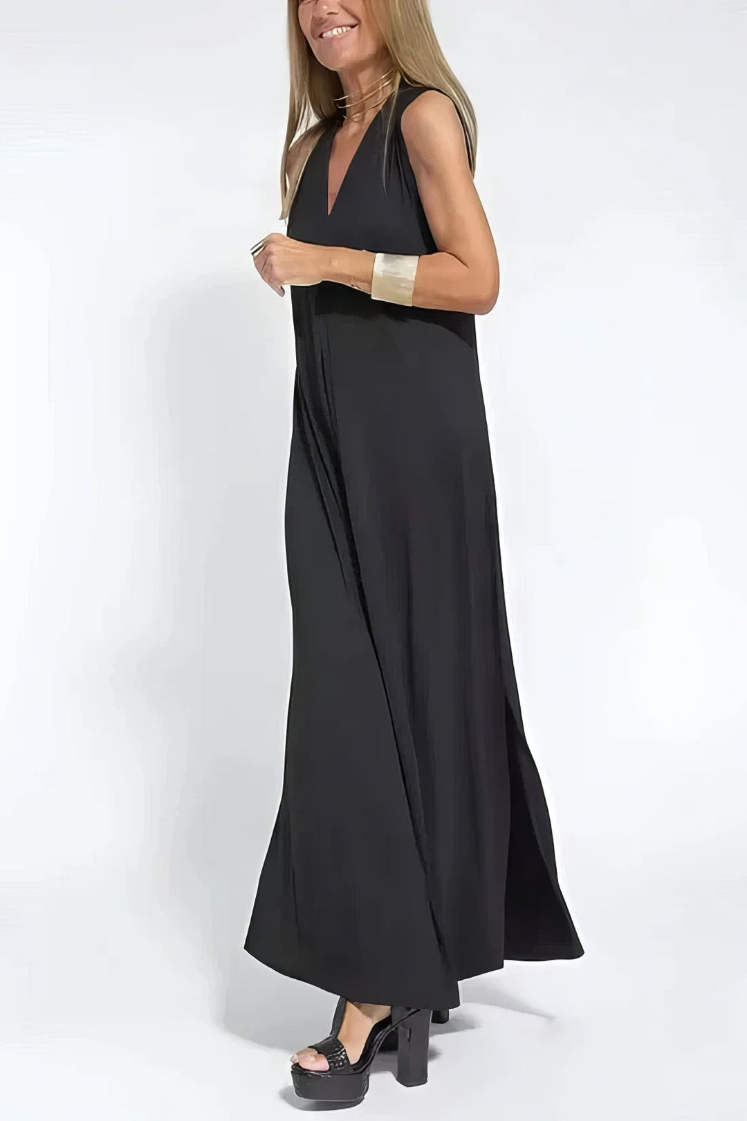 Elli | Robe longue élégante + cardigan assorti en CADEAU