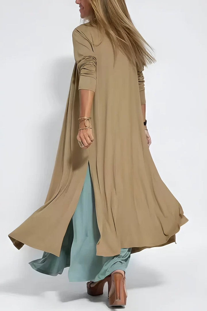 Elli | Robe longue élégante + cardigan assorti en CADEAU